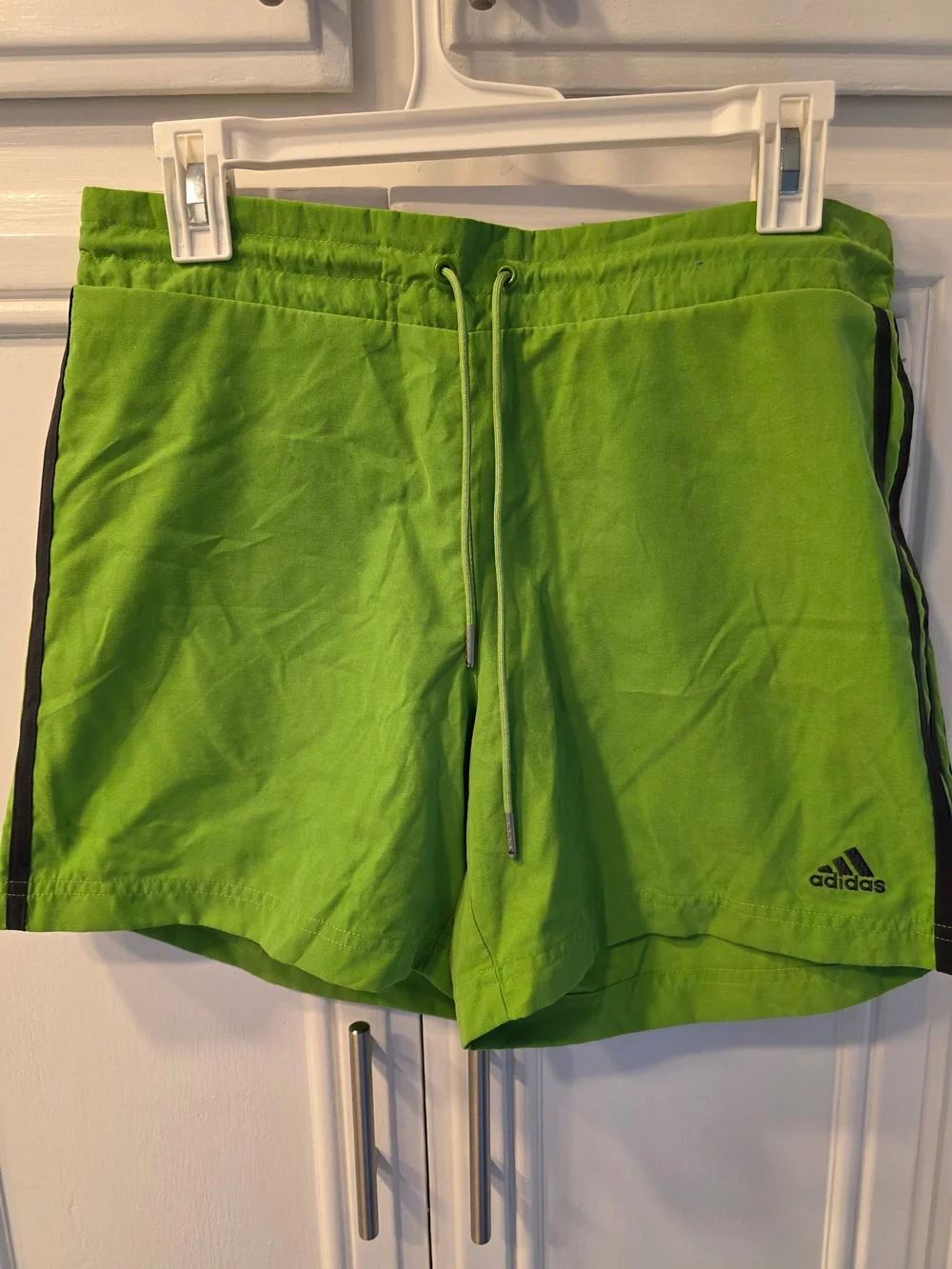 NWT Adidas Women's Neon Green Athletic Shorts ~ Size Medium - Picture 2 of 10